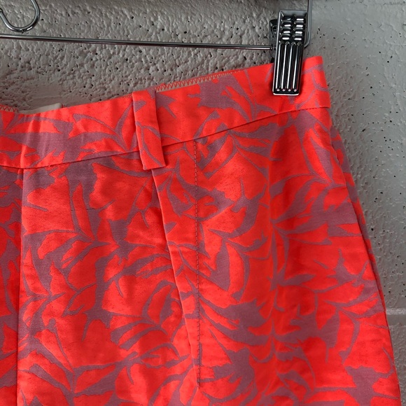 J Crew Neon Coral tap shorts sz: 6 - Picture 2 of 8